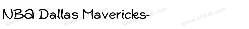 NBA Dallas Mavericks字体转换
